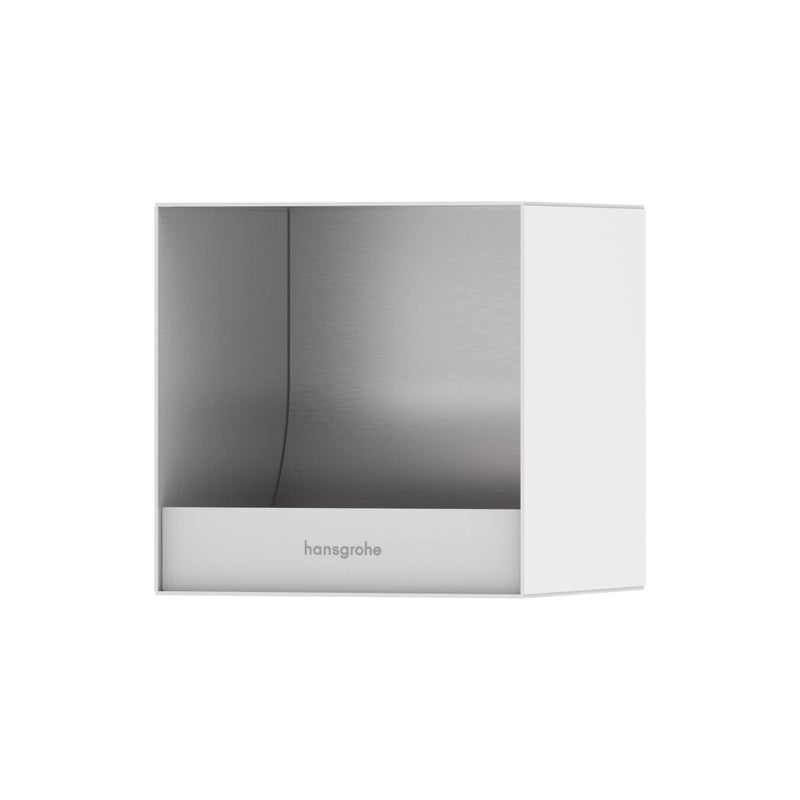 حامل ورق المرحاض المدمج hansgrohe XtraStoris الأصلي 6x 6x 55 بوصة باللون الأبيض غير اللامع 56065700