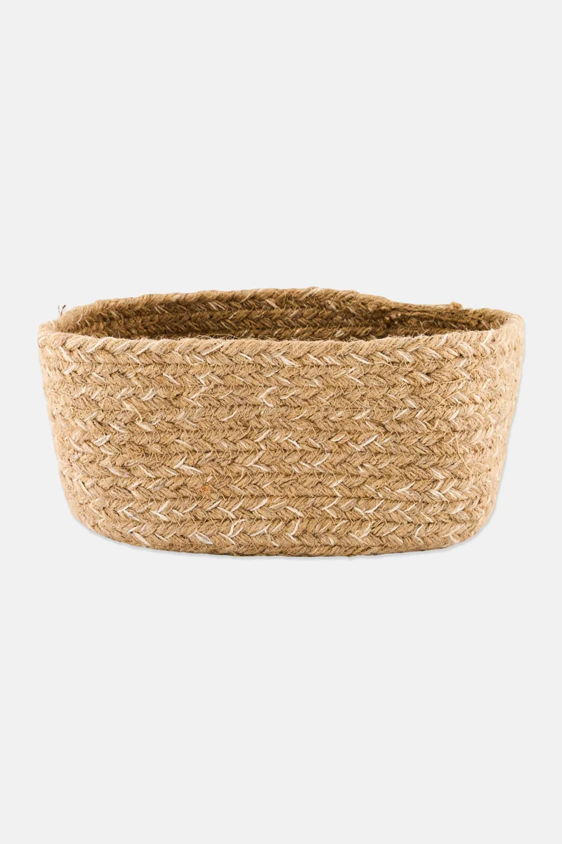 Muy Mucho Rattan Medium Storage Basket, Tan
