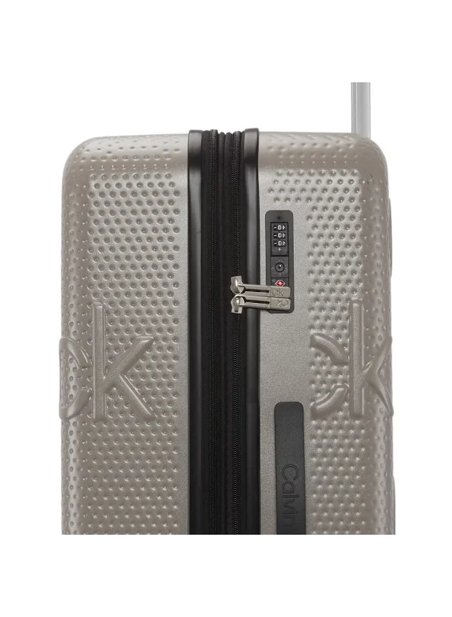 Calvin Klein CINDER Calvin Klein Insignia 4.0 Hardside Luggage on Wheels for Unisex | Ultra Lightweight ABS with 4 Spinner Wheels | Color Cinder  | Best Price UAE