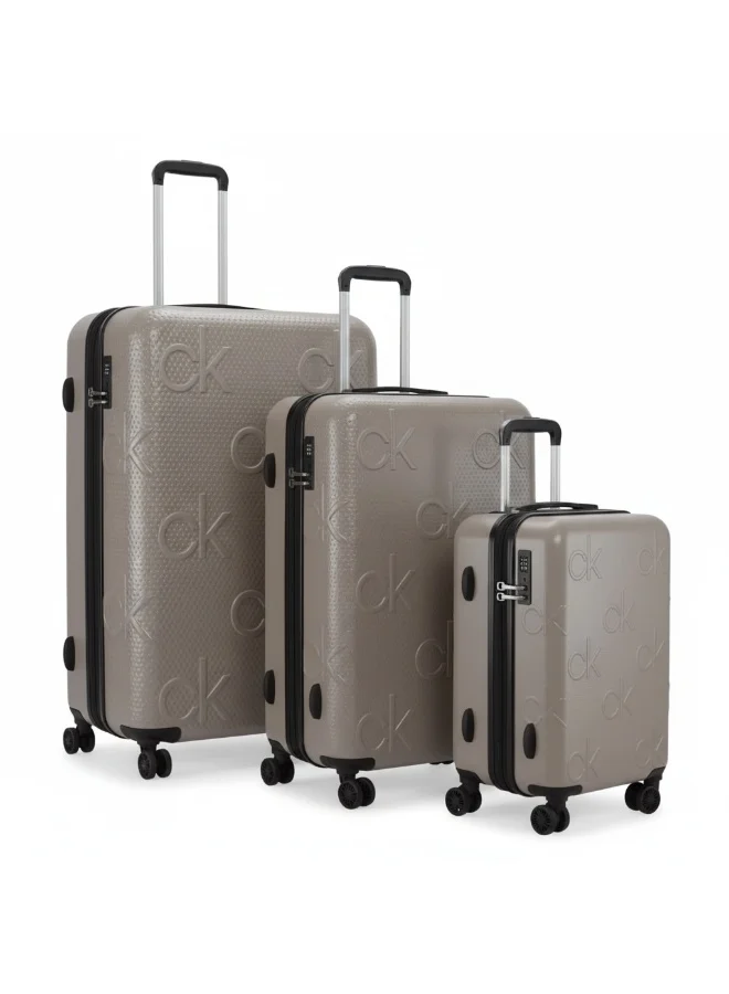 Calvin Klein CINDER Calvin Klein Insignia 4.0 Hardside Luggage on Wheels for Unisex | Ultra Lightweight ABS with 4 Spinner Wheels | Color Cinder  | Best Price UAE