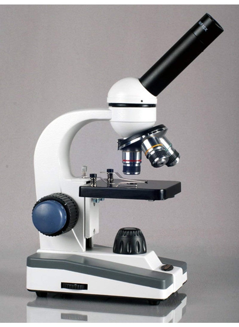 AmScope AmScope M150E Digital Compound Monocular Microscope WF10x Eyepiece 40x400x Magnification LED Illumination Brightfield SingleLens Condenser Coarse and Fine Focus Plain Stage 110V Includes 03MP Camera and Software  - Image 5