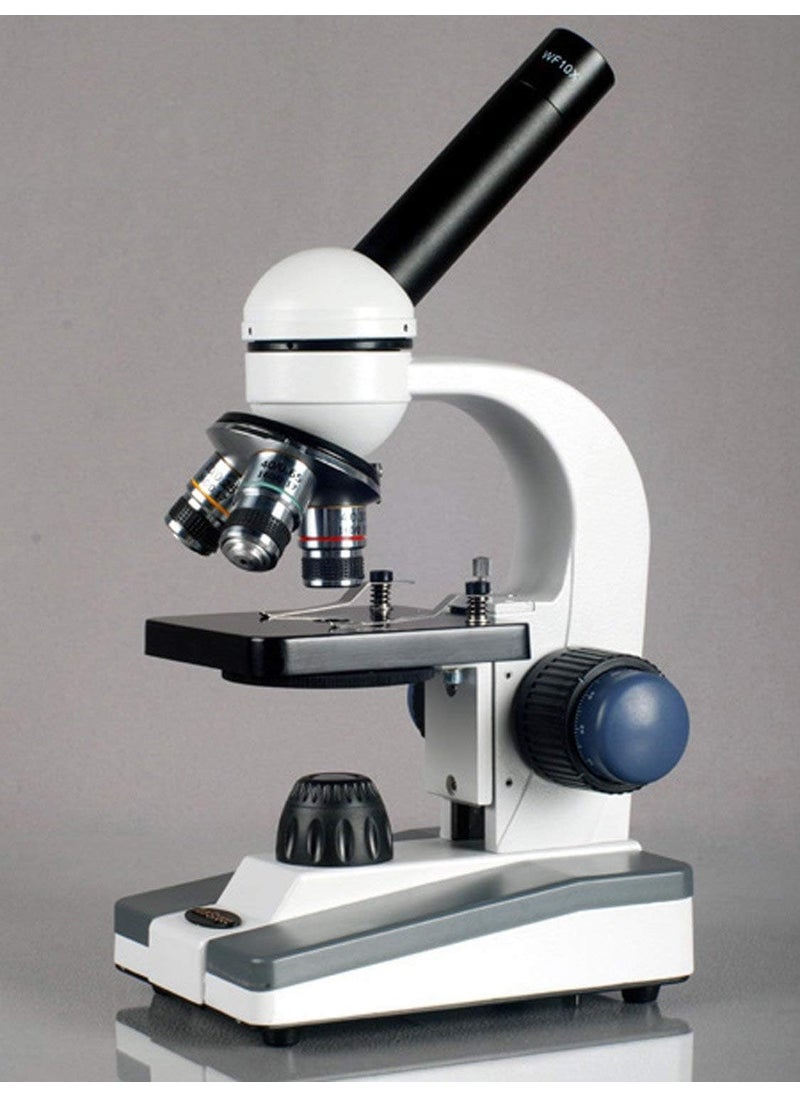 AmScope AmScope M150E Digital Compound Monocular Microscope WF10x Eyepiece 40x400x Magnification LED Illumination Brightfield SingleLens Condenser Coarse and Fine Focus Plain Stage 110V Includes 03MP Camera and Software  - Image 4