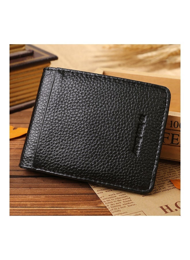 NIBEMINENT Leather Wallet Money Clip Black  - Image 4