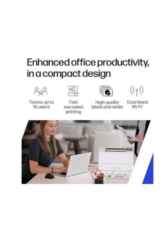 Monochrome Laser Printer with Automatic Duplex Printing, Dual-Band Wi-Fi and Ethernet Connectivity, Energy Efficient Design for Home, Office and Business Workspaces - Image 4