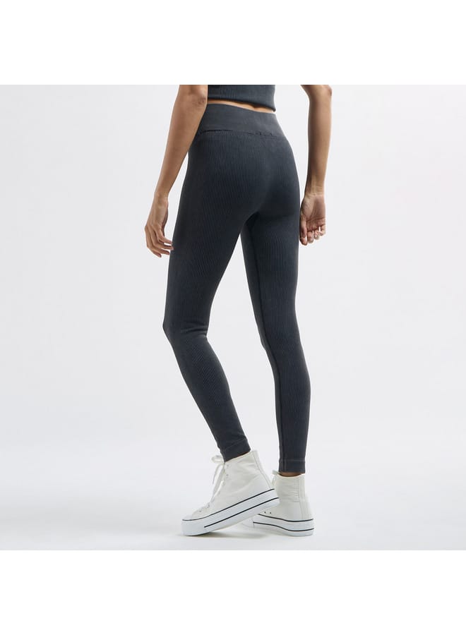 Splash FAV Ribbed Leggings with Elasticated Waistband  - Image 3