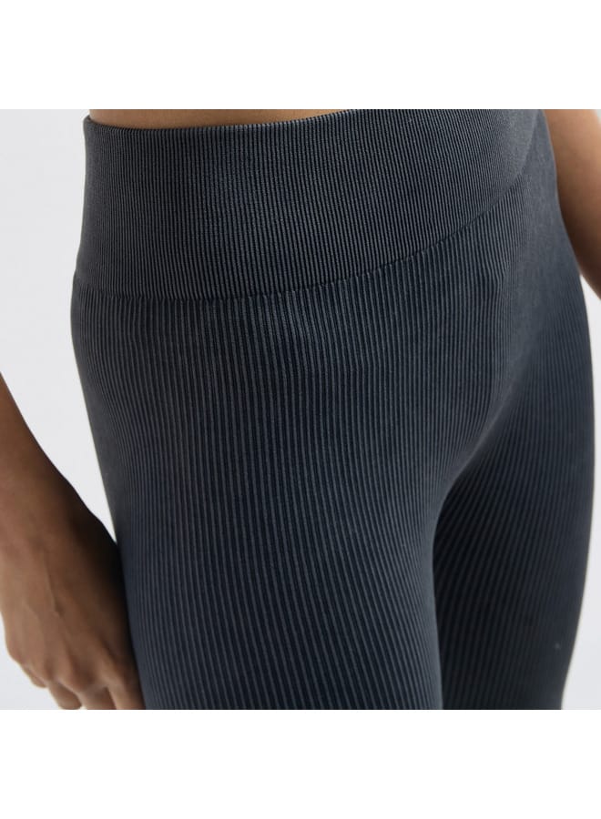Splash FAV Ribbed Leggings with Elasticated Waistband  - Image 4