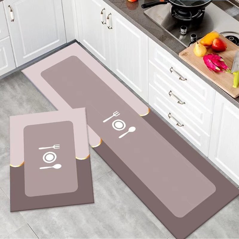 Soft Diatom Mud Floor Mat Absorbent Mat Home Kitchen Floor Mat Modern Simple Water-Absorbent Non-Slip Quick-Drying Bathroom Door Mat - Image 4