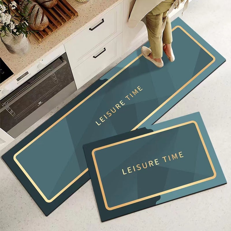 Soft Diatom Mud Floor Mat Absorbent Mat Home Kitchen Floor Mat Modern Simple Water-Absorbent Non-Slip Quick-Drying Bathroom Door Mat - Image 1