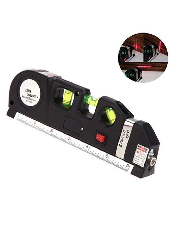 1PCS Laser Level Gauge Metric Ruler Straight Line Horizon Vertical Measuring Tape 