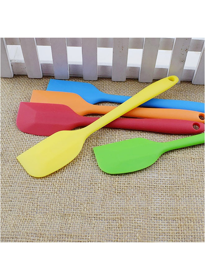 7-Piece Silicone Mixing Batter Spatula Multicolour 21x4cm - Image 2