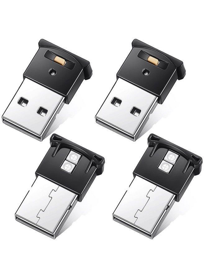 فريندا Frienda 4 قطع مصابيح LED صغيرة بمنفذ USB، إضاءة داخلية LED للسيارة RGB DC 5V إضاءة جو LED ذكية بمنفذ USB، إضاءة لوحة مفاتيح الكمبيوتر المحمول، ديكور المكتب المنزلي، مصباح ليلي، سطوع قابل للتعديل، 8 ألوان  - Image 1