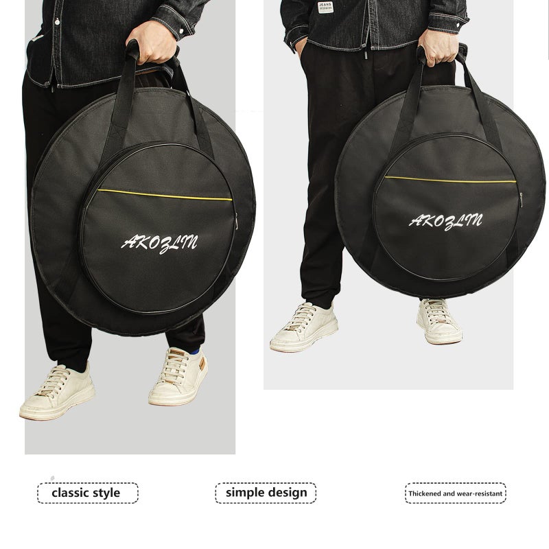 AKOZLIN 22" Cymbal Gig Bag with Carry Handle,5mm thick Padded cotton for perfect protection, Great for Dust-proof and waterproof Storage - Image 5