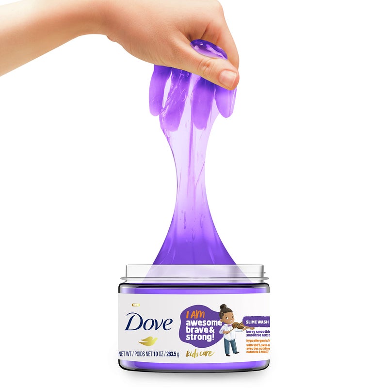 Dove Kids Care Slime Body Wash For Kids Berry Smoothie Hypoallergenic Skin Care 10 oz - Image 3