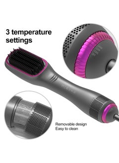 OTTAL Hot Air Brush Hair Dryer Style Volumize 3 in 1 Salon Straightening  Ceramic Hair Dryer  - Image 2