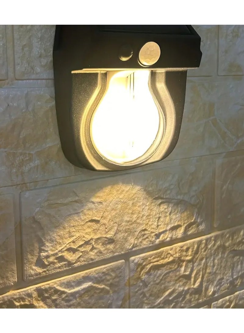 Yuwell 8 Pcs Outdoor Solar Wall Light IP65 Waterproof Security Light Solar Wall Lantern With 3 Modes Led Solar Porch Light Outdoor Deck Fence Lighting Outdoor Solar Light For Garden Patio Yard And Home - Image 5