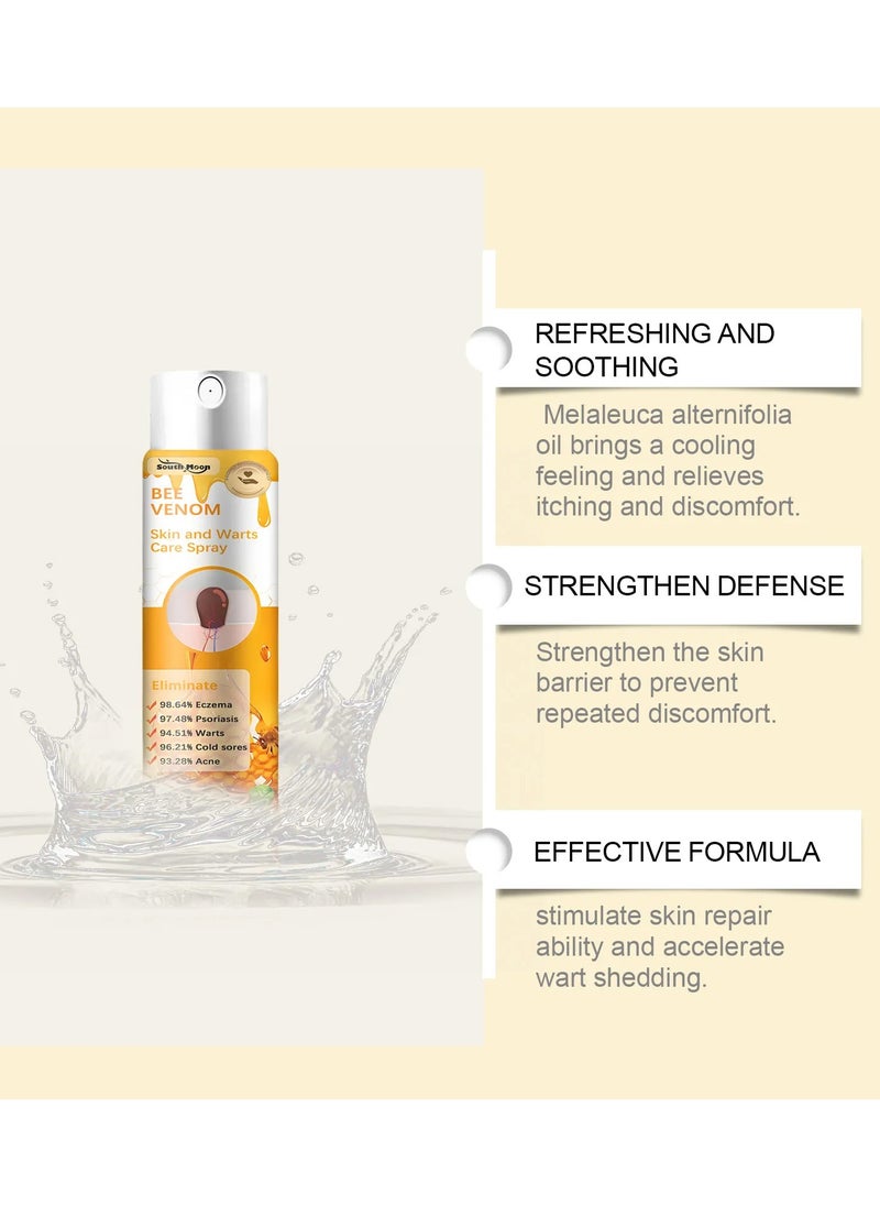 SOUTH MOON South Moon Bee Venom Skin And Warts Care Spray, Skin Tags Remover ,Skin Tag Spray ,Body Care Spray Moisturizing, Cleaning Repairing Skin 20ml  - Image 3