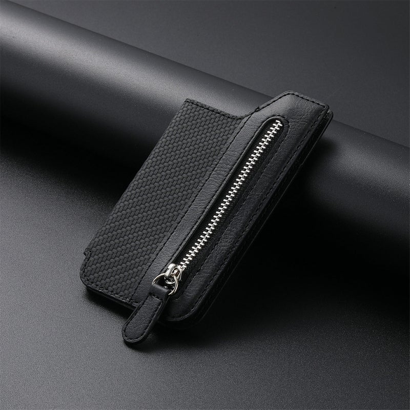 Creative Flip Cover Card Holder Wallet Black 