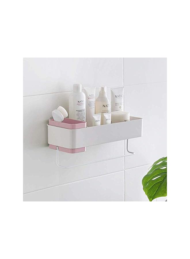 بروماس منظمات الحمام، رف لاصق للتخزين مع شريط المنشفة، مثبت على الحائط، حامل توابل للمطبخ - Image 4