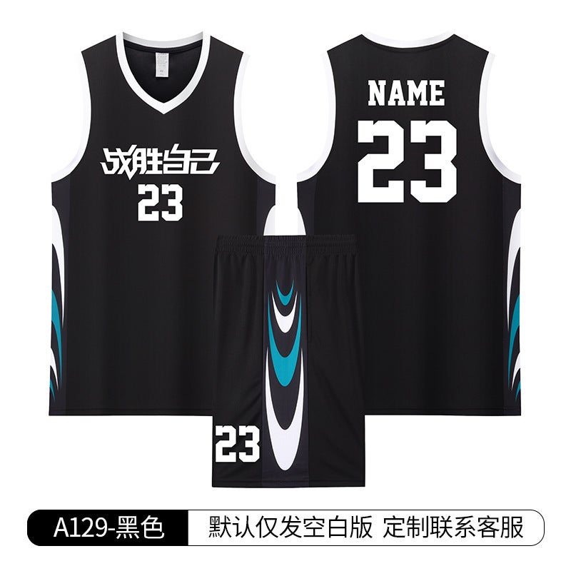 Summer Basketball Uniform Suit For Adult Male Students Quick-Drying Breathable Jersey Campus Female Children Training Game Sportswear - Image 1