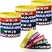 Gejoy 24 Pieces WWJD Bracelets What Would Jesus Do Bracelets Rubber Colorful WWJD Silicone Wristbands for Fundraiser Church Events Party Favors - Image 3