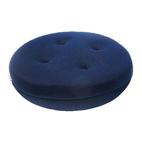 BAIBU baibu Super Breathable Round Bar Stool Cover Seat Cushion Navy Blue 13"  - Image 1