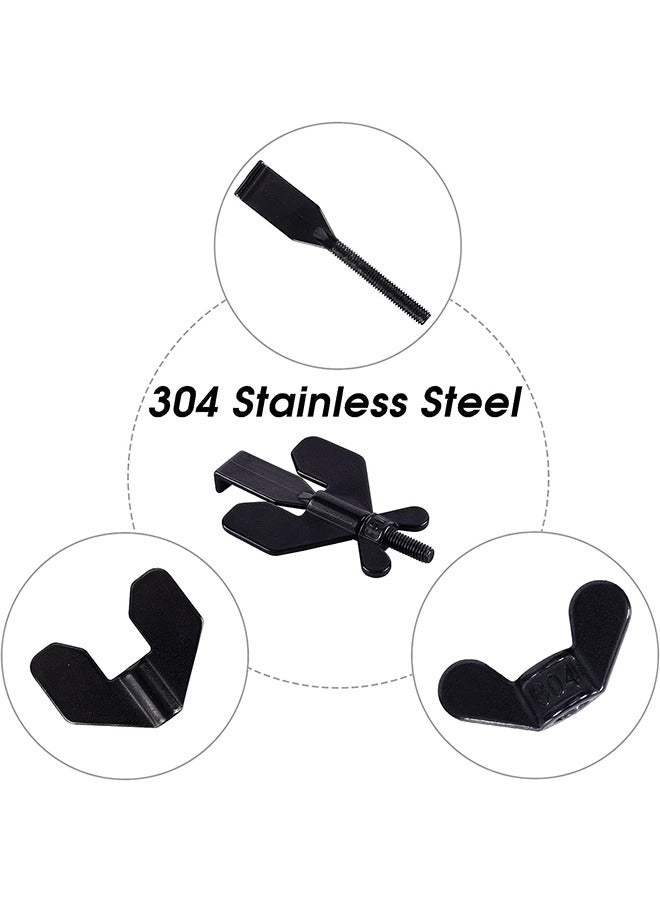 Portable Door Lock, Home Security Door Locker Travel Lockdown Locks for Safety and Privacy Protion, Door Lock Security Devices for Home Hotel School Apartment(Black) - Image 3