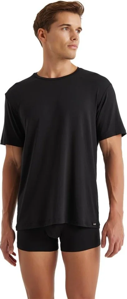 Blackspade Silver Short Sleeve Black T-Shirt C6T0N3O9