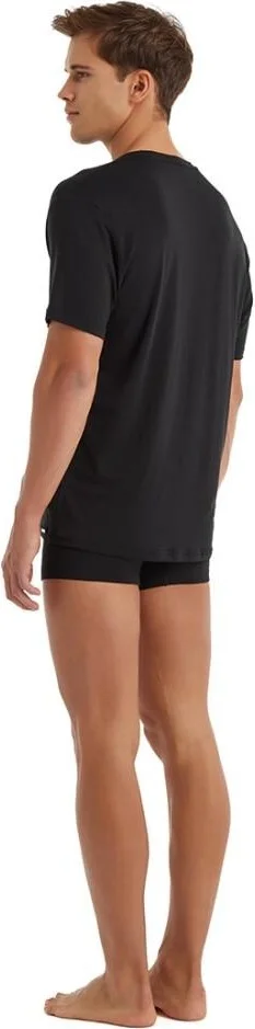 Blackspade Silver Short Sleeve Black T-Shirt C6T0N3O9