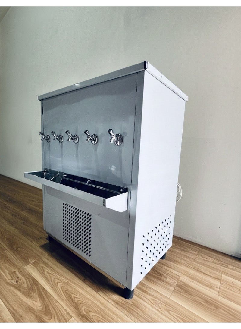Stainless Steel 5 Tap Water Cooler 125 Gallon
