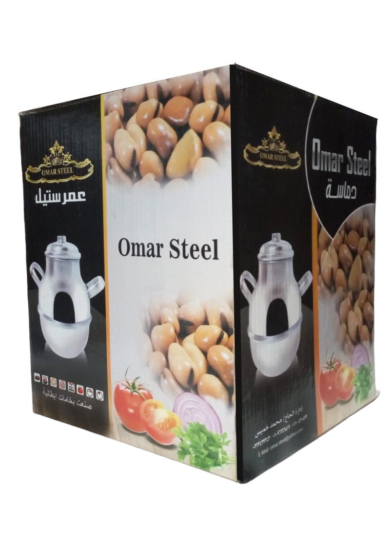 ماركة غير محددة - دماسة فول ستانلس ستيل 1.5 لتر - Image 1