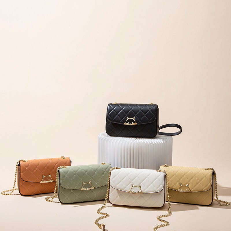 Bags Model Quilted Chain Bag Small Chanel-Style Shoulder Crossbody Bag Light Luxury Elegant Women'S Bag - Image 5