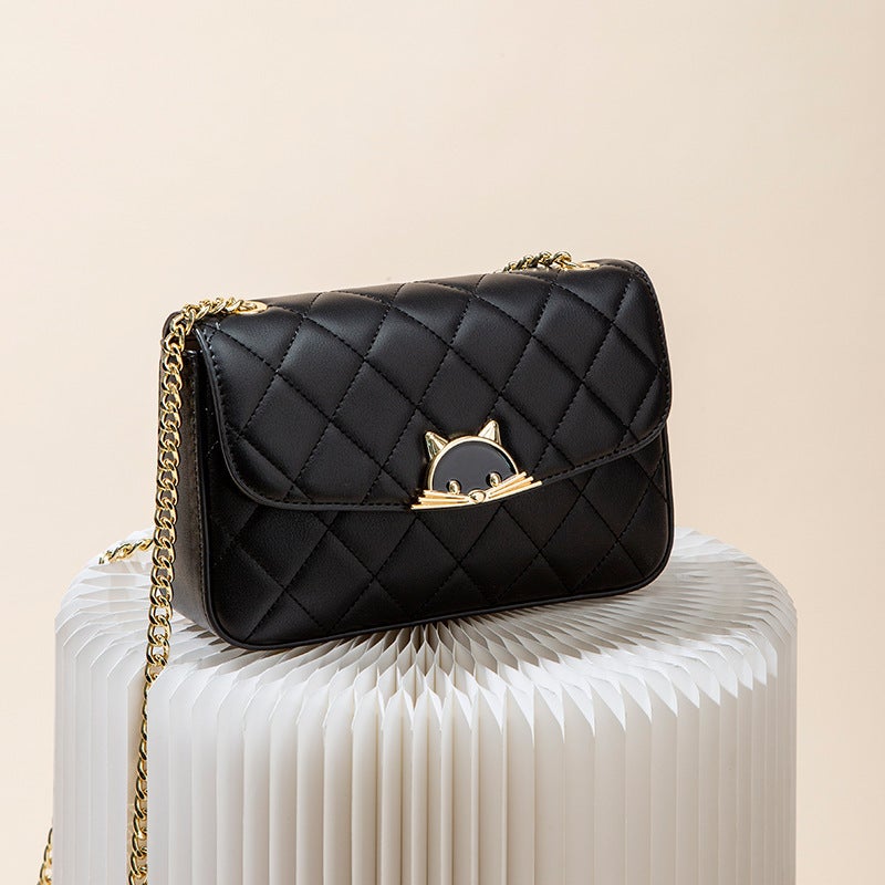 Bags Model Quilted Chain Bag Small Chanel-Style Shoulder Crossbody Bag Light Luxury Elegant Women'S Bag - Image 3