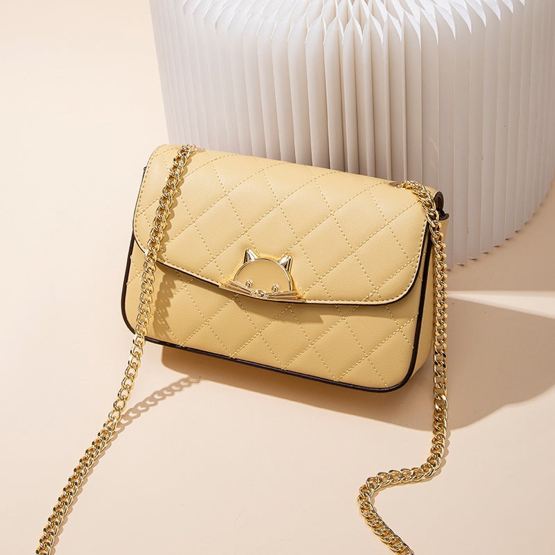 Bags Model Quilted Chain Bag Small Chanel-Style Shoulder Crossbody Bag Light Luxury Elegant Women'S Bag - Image 1