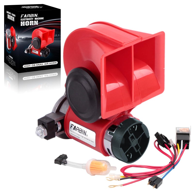 صافرة قطار FARBIN 24V عالية الصوت مع ضاغط مجموعة صافرة الشاحنة مع مجموعة الأسلاك