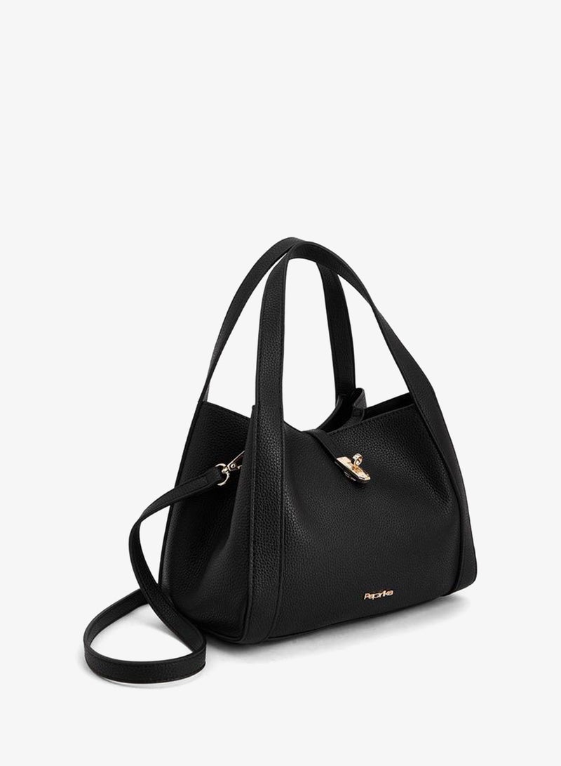 Paprika Textured Shoulder Bag With Detachable Strap - Image 3