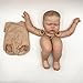 iCradle 24Inches Hand Draw Hair Already Painted Kits Realistic Reborn Baby Doll Parts with Detailed Painting Veins Lifelike Newborn Asleep Doll Kits Cloth Body Included Kit DIY Pickle - Image 2