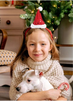 ZAFAA HOME Santa Hat Headband – 24x22cm Classic Holiday Costume Accessory for Christmas Parties, Seasonal Events, and Festive Gatherings  - Image 2