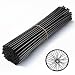 HHLUPUP Bicycle Bike Spoke Skins Covers 72Pcs Universal Motorcycle Wheelchair Wheel Spoke Wraps Dirt Bike Spoke Skin Pipe Trim for 821 Spoke Rims Spoke Covers Decoration Protector Black - Image 2
