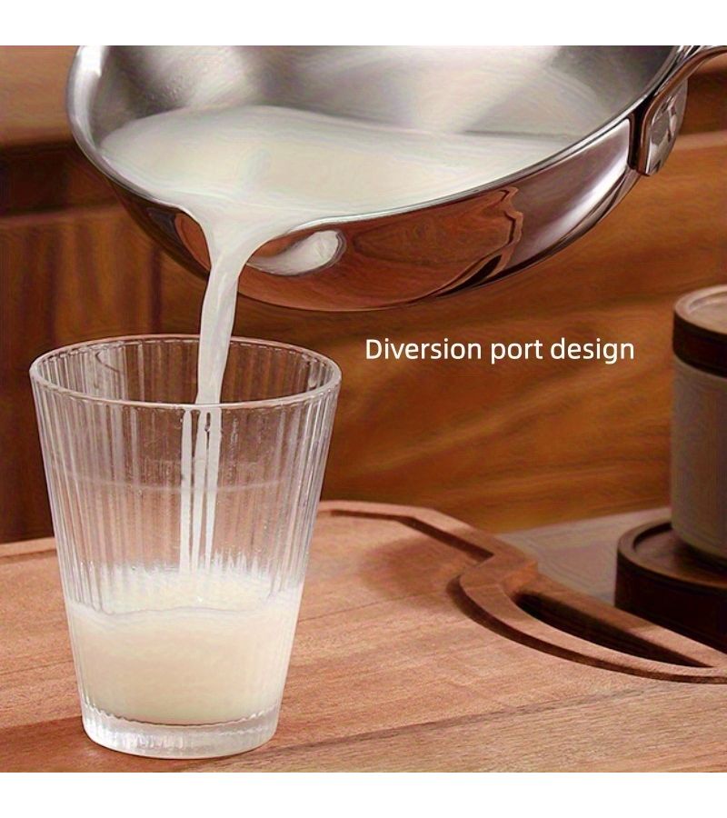 Stainless Steel Mini Egg Pan 4.72 Inch With Pour Spout Frying Omelet - Image 1