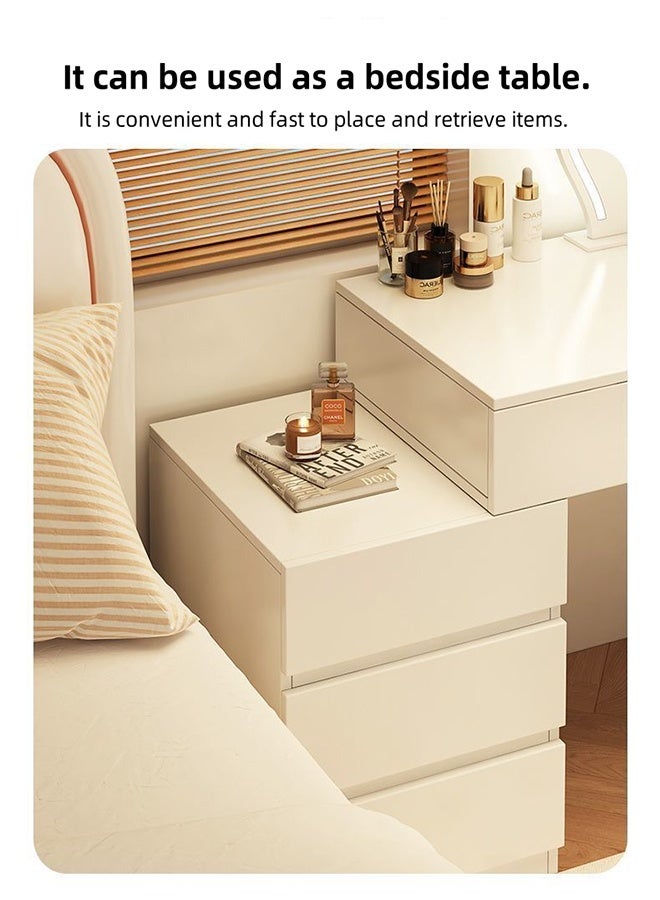Multi-Functional Dressing Table, Bedroom Dresser, Vanity Table, Multi-Purpose Bedside Table, Multi-Drawer Zoned Storage, Freely Extendable Side Cabinet, 100cm×40cm×60cm. - Image 5