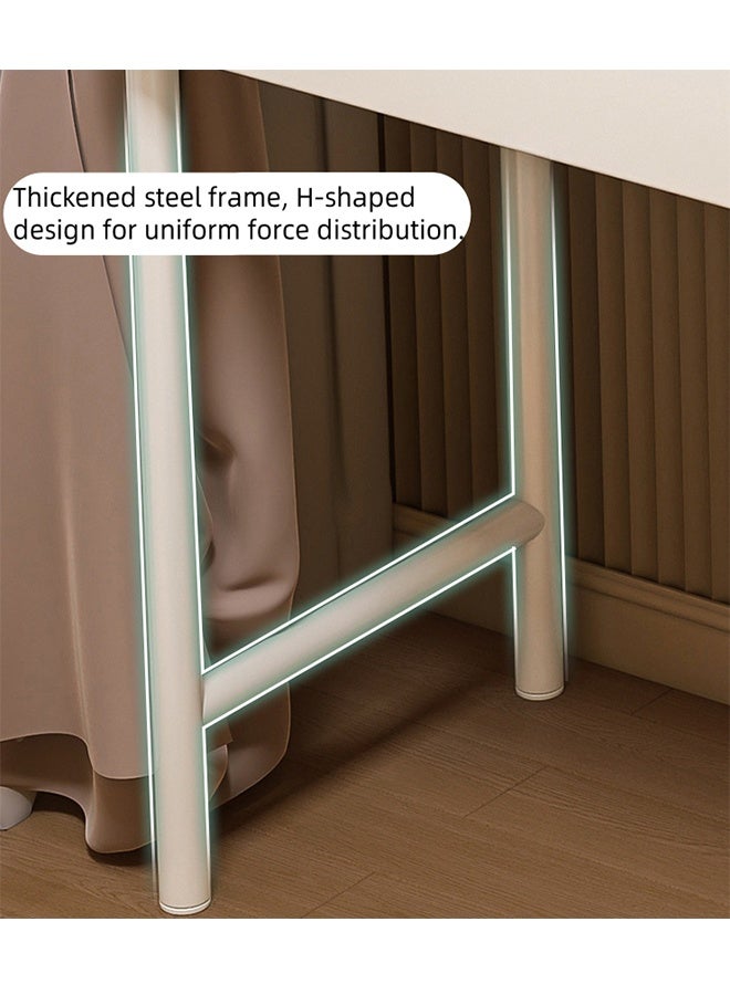 Multi-Functional Dressing Table, Bedroom Dresser, Vanity Table, Multi-Purpose Bedside Table, Multi-Drawer Zoned Storage, Freely Extendable Side Cabinet, 100cm×40cm×60cm. - Image 4