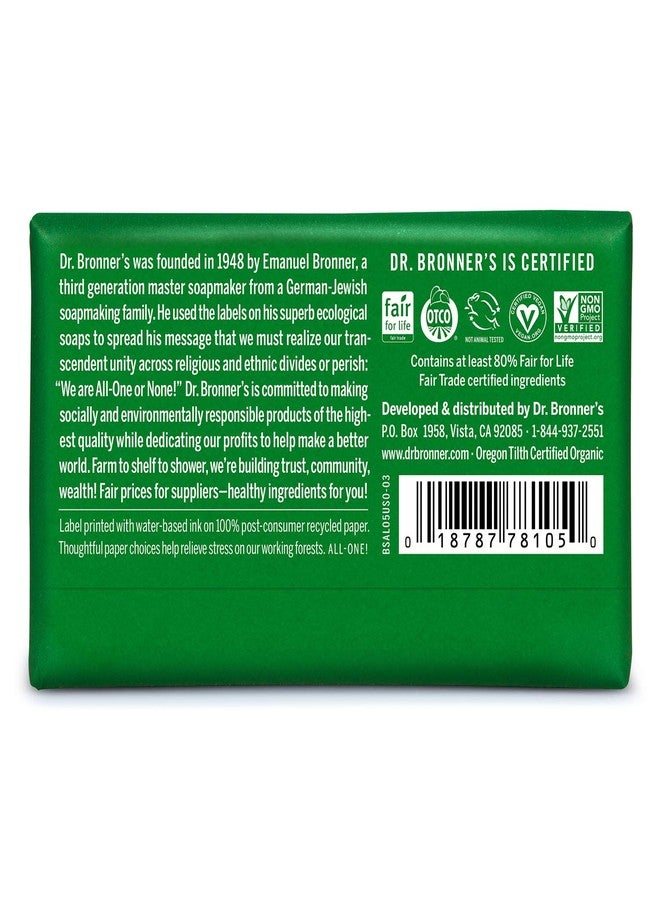Dr. Bronner's - Pure-Castile Bar Soap (Almond, 5 ounce - Made with Organic Oils, For Face, Body and Hair, Gentle and Moisturizing, Biodegradable, Vegan, Cruelty-free, Non-GMO - Image 2