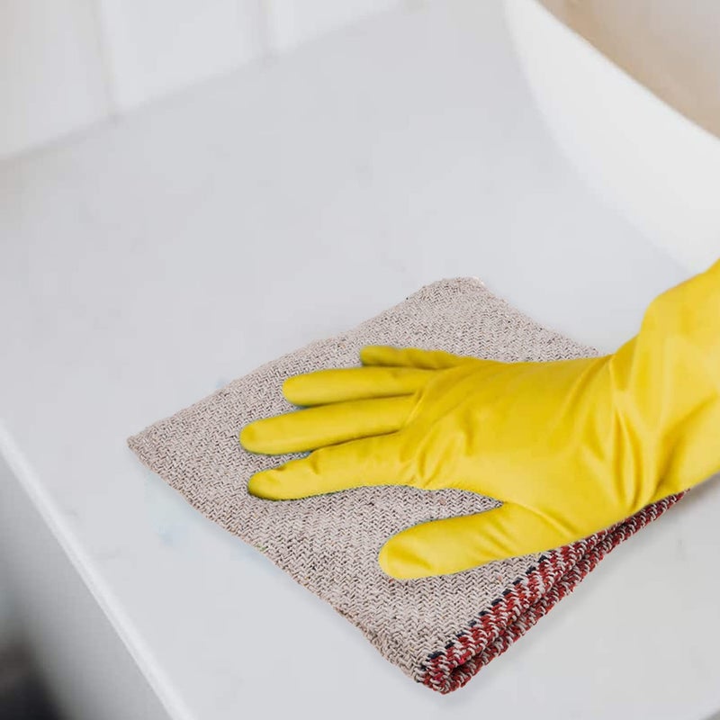 Kuber Industries Floor Cleaning Pocha Plain Duster Cloth Cotton Reusable Sweeping Cloth For Home Small Kitchen 18x18 Inch Pack of 3 White - Image 4