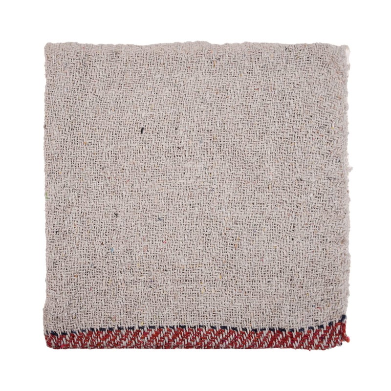 Kuber Industries Floor Cleaning Pocha Plain Duster Cloth Cotton Reusable Sweeping Cloth For Home Small Kitchen 18x18 Inch Pack of 3 White - Image 2