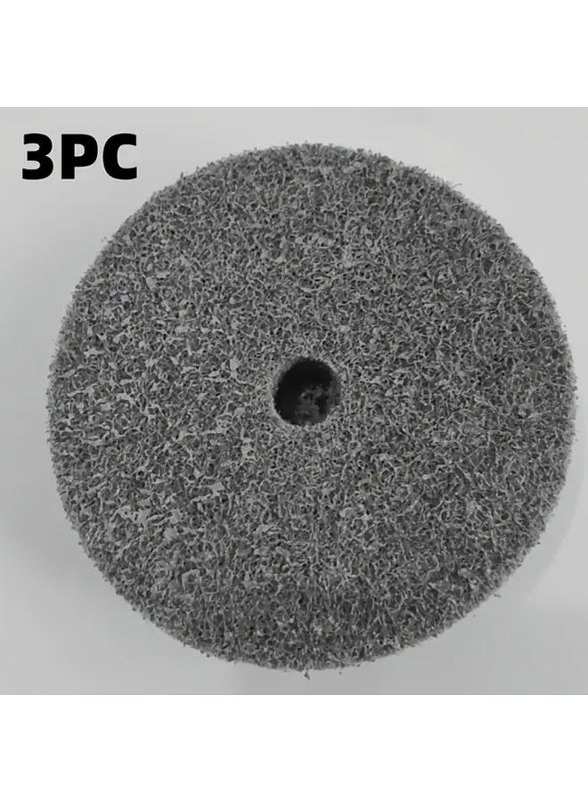 3 Inch Fiber Polishing Wheel 3PC Stainless Steel Polishing Wheel For Mini Desktop Grinder - Image 5