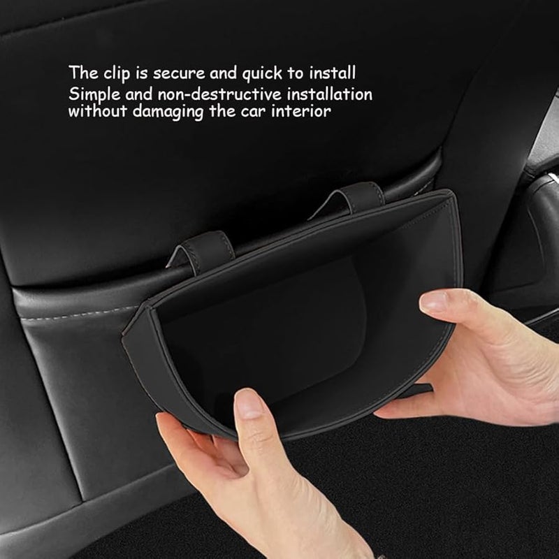 Black Car Trash Can Bin Waterproof Garbage Can Umbrella Holder For Rivian R1S 2025 - Image 4