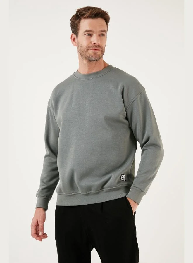 Buratti Buratti Regular Fit Crew Neck Cotton Fleece Lined Soft Brushed Sweatshirt Men's SWEAT 5905255