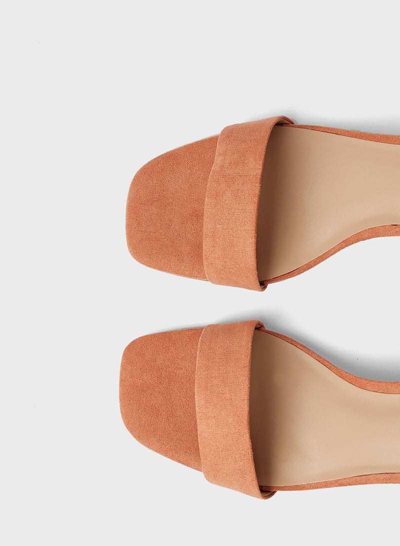 ONLY Faux Suede Sandals - Image 4