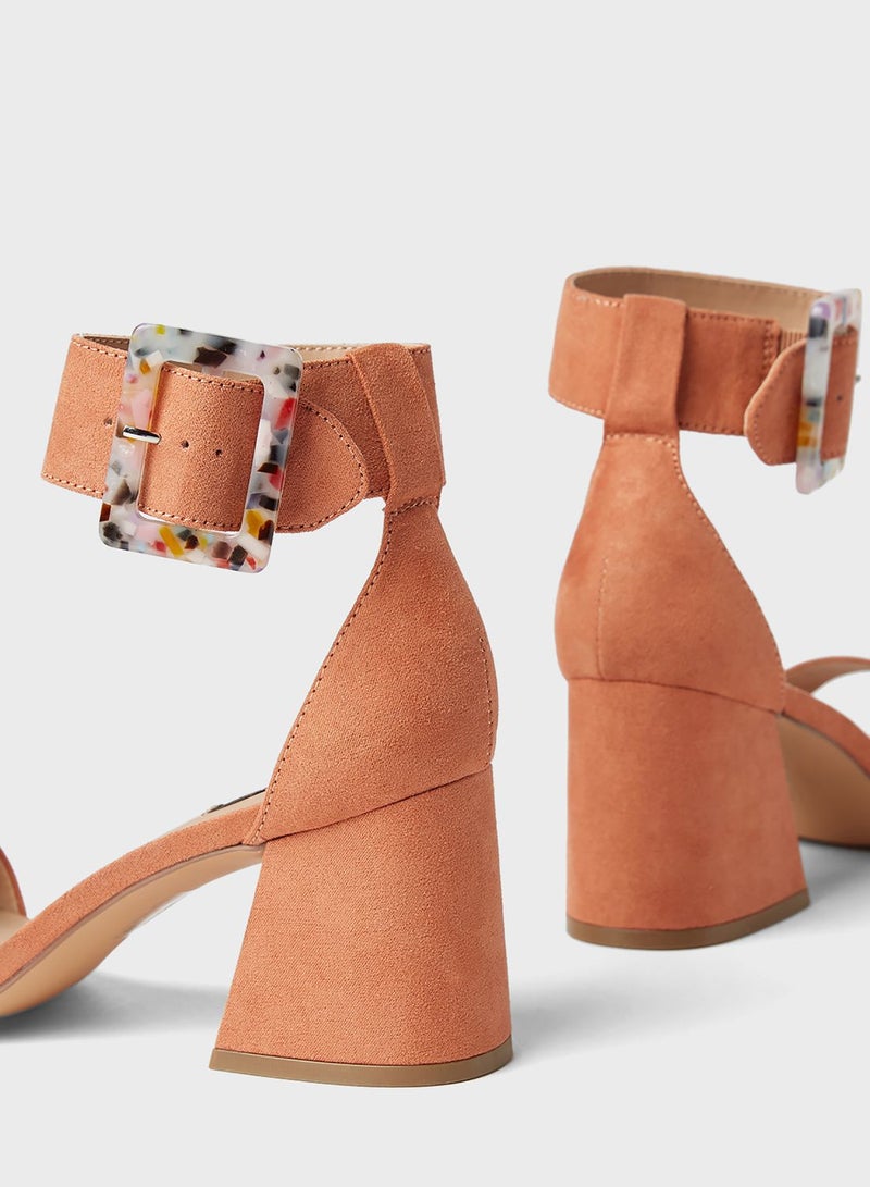 ONLY Faux Suede Sandals - Image 3