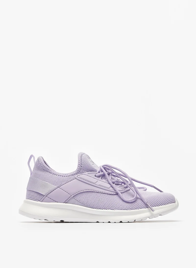 شو اكسبرس Girls Textured Sports Shoes with Lace Up Closure